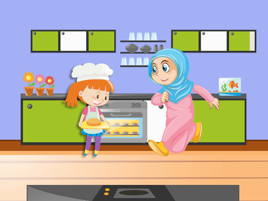 قصة عن طاعة الأم قصة مَريمُ تساعد أمها