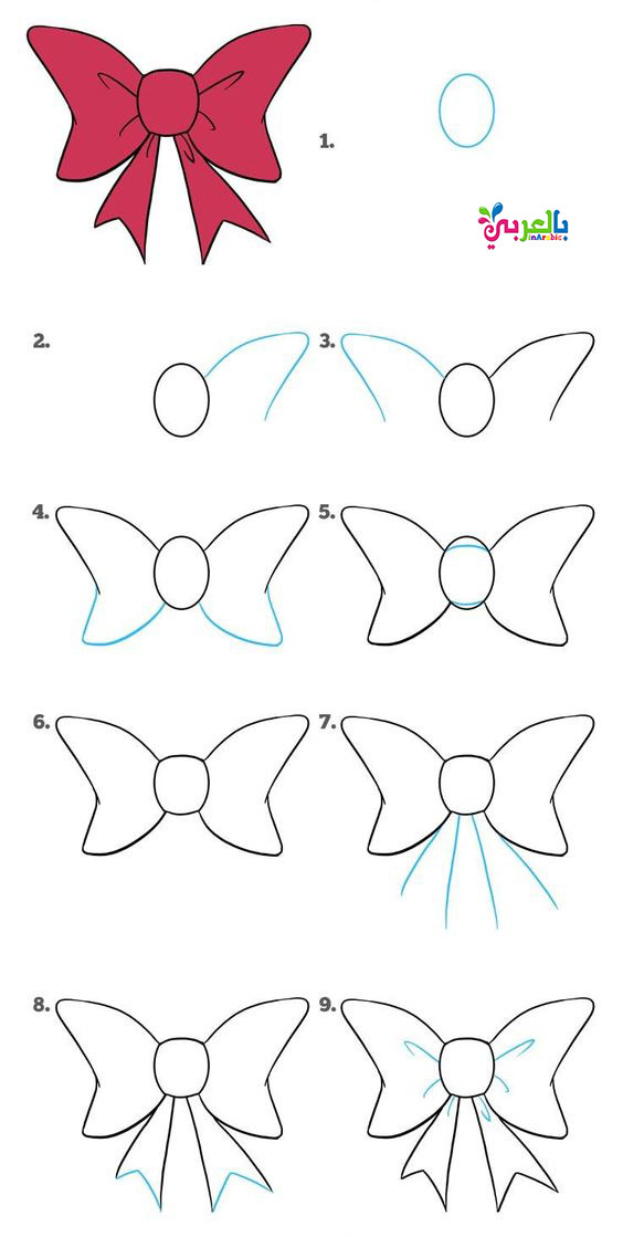 تعليم الرسم للاطفال بالخطوات * رسم اطفال بطريقة سهلة - بالعربي نتعلم