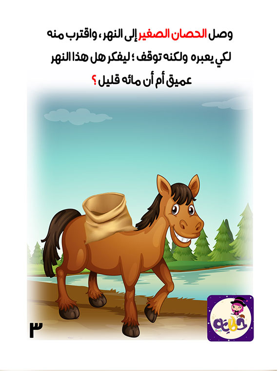الحصان الصغير يتعلم