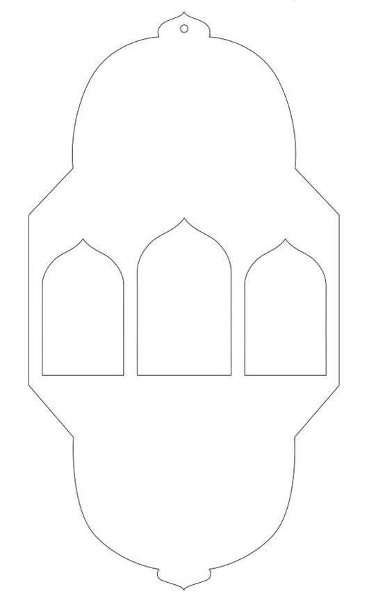 printable ramadan lantern template - DIY Ramadan Lanterns