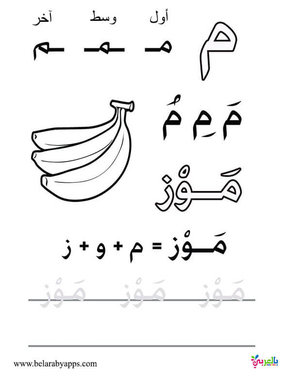 قصة حرف الميم لرياض الاطفال مصورة قصص الحروف بالعربي نتعلم