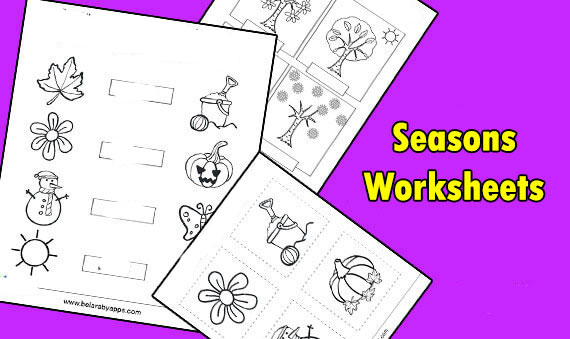 Free seasons worksheets for kindergarten