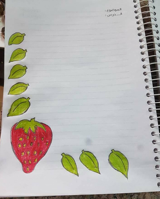 صور تزيين كراسات اطفال أجمل الرسومات على الدفتر المدرسي بالعربي نتعلم