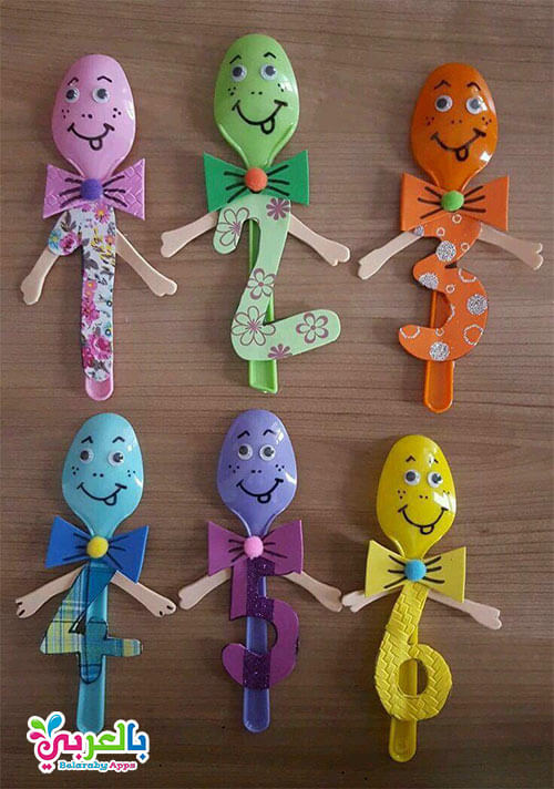 افكار مبتكرة لعب للاطفال من الملاعق البلاستيك أعمال يدوية⋆ بالعربي نتعلم