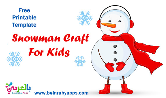 printable snowman craft with free template pdf