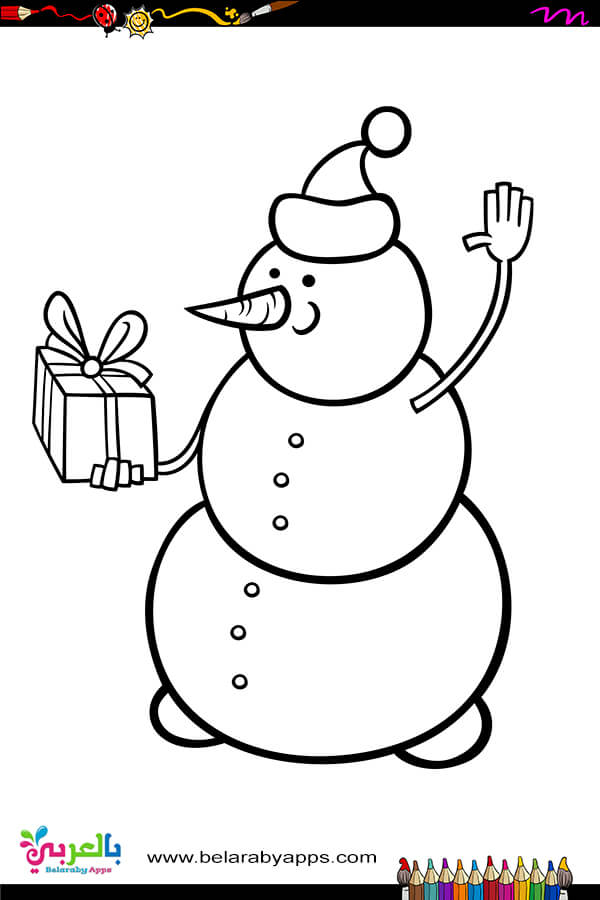 free printable snowman coloring pages for kids ⋆ belarabyapps