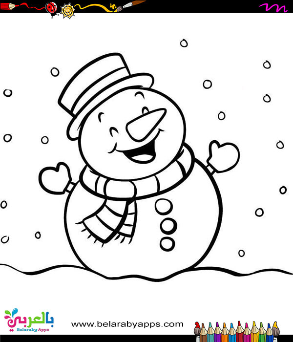 free printable snowman coloring pages for kids ⋆ belarabyapps