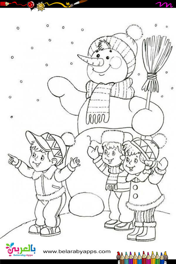 free printable snowman coloring pages for kids ⋆ belarabyapps