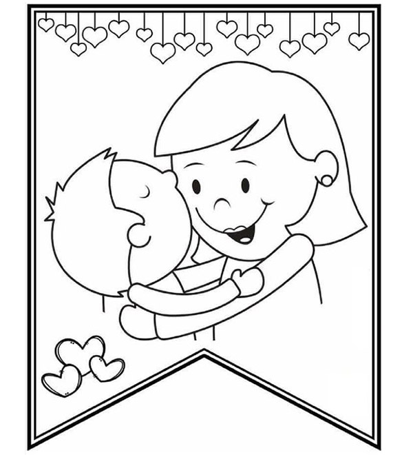 Free Printable Mom Coloring Page | Mother's Day Sheet ⋆ بالعربي نتعلم