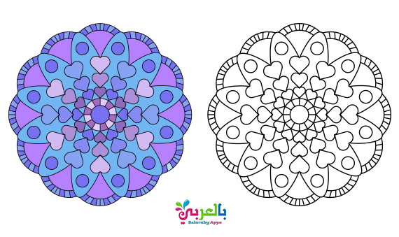 رسومات تلوين للكبار جاهزة للطباعة