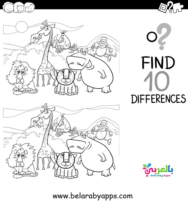 Spot The Difference Pictures Printable Free Pdf Belarabyapps