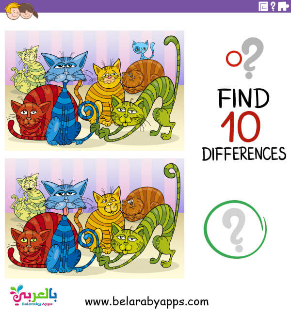 Spot The 10 Differences Between The Two Pictures Belarabyapps