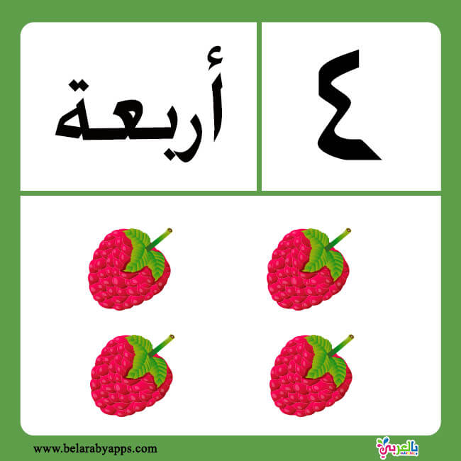 Free flashcards Arabic numbers 1 to 20