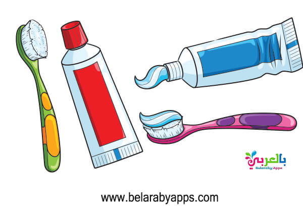 رسومات أدوات تنظيف الأسنان