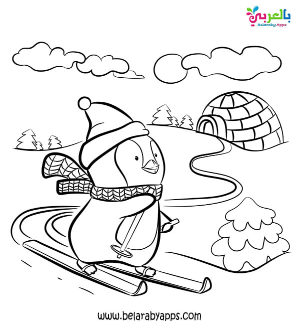 free printable winter coloring pages for kids ⋆ belarabyapps