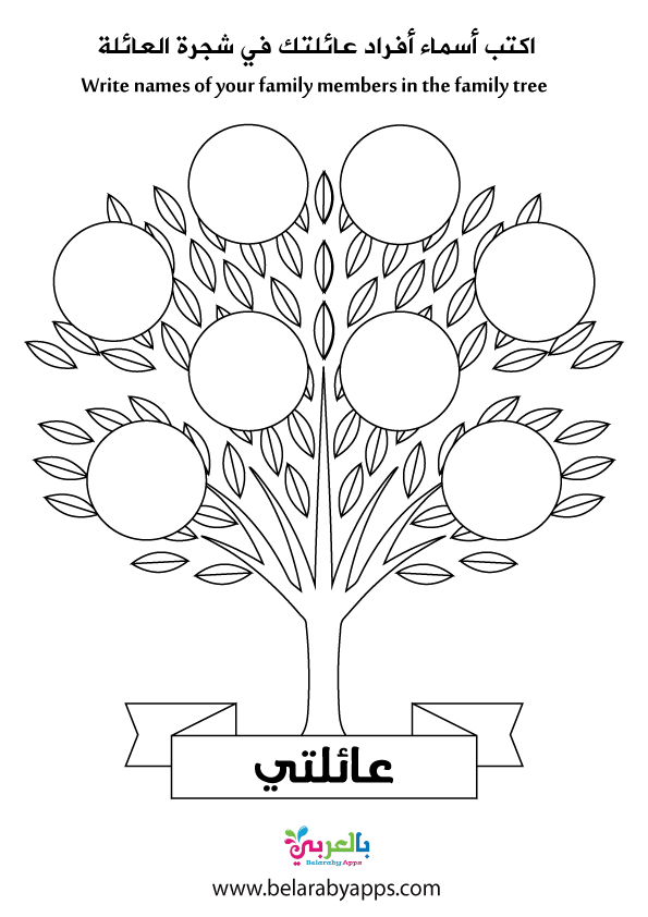 شجرة العائلة فارغة بالعربية