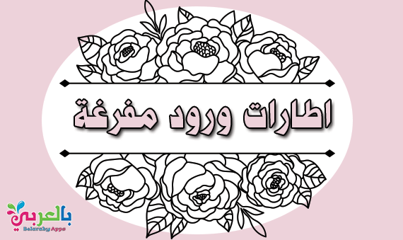 تحميل اطارات ورد ابيض واسود pdf اطارات ناعمة للكتابة عليها بالعربي نتعلم
